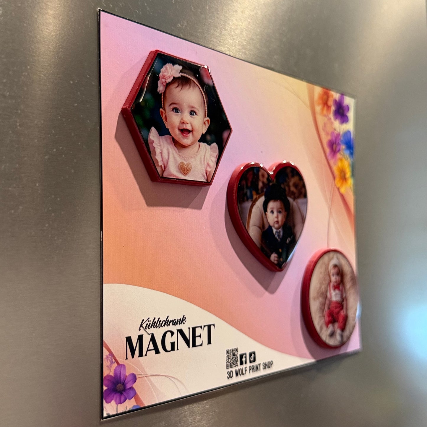 3 Stück - 3D Printed Fridge  Magnet, Perfect geschenk,