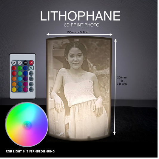 Personalisierte 3D Lithophane Foto Lampe