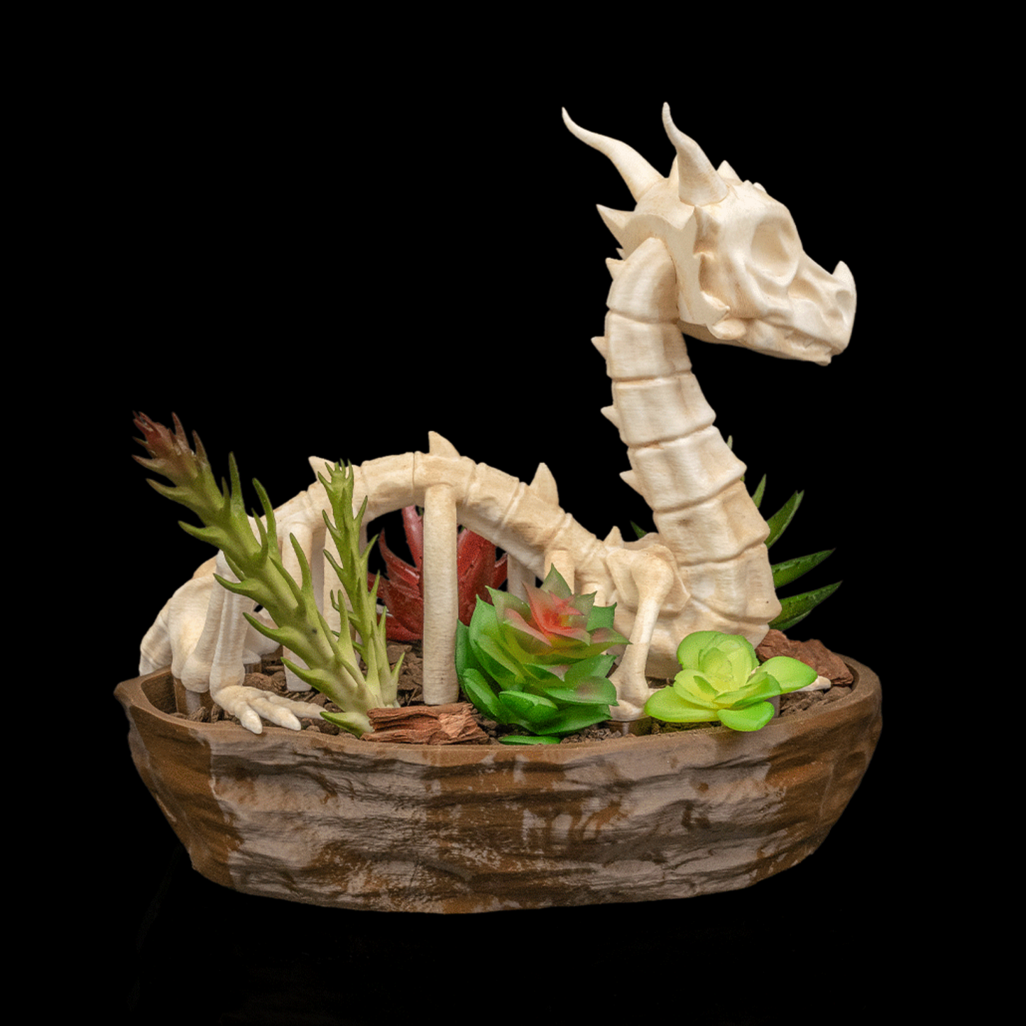 Verdant Remains – Drachen Pflanzkübel (3D-gedruckt)