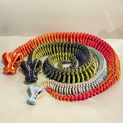 Flexi-Skelettschlange – 3D-gedruckte Dekofigur