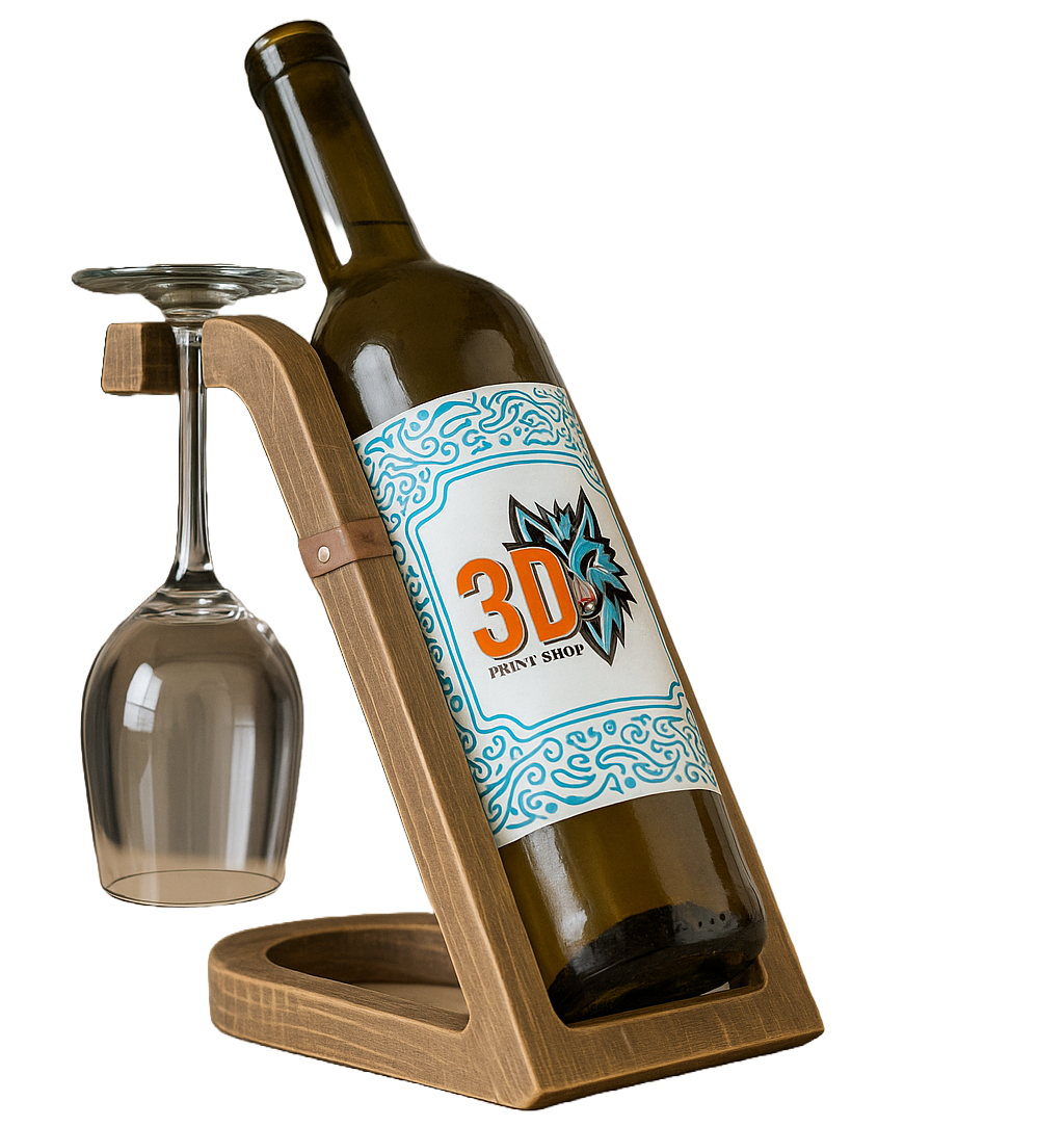 3D- Gedruckt Glas- & Weinhalter – The Oak Rest Design