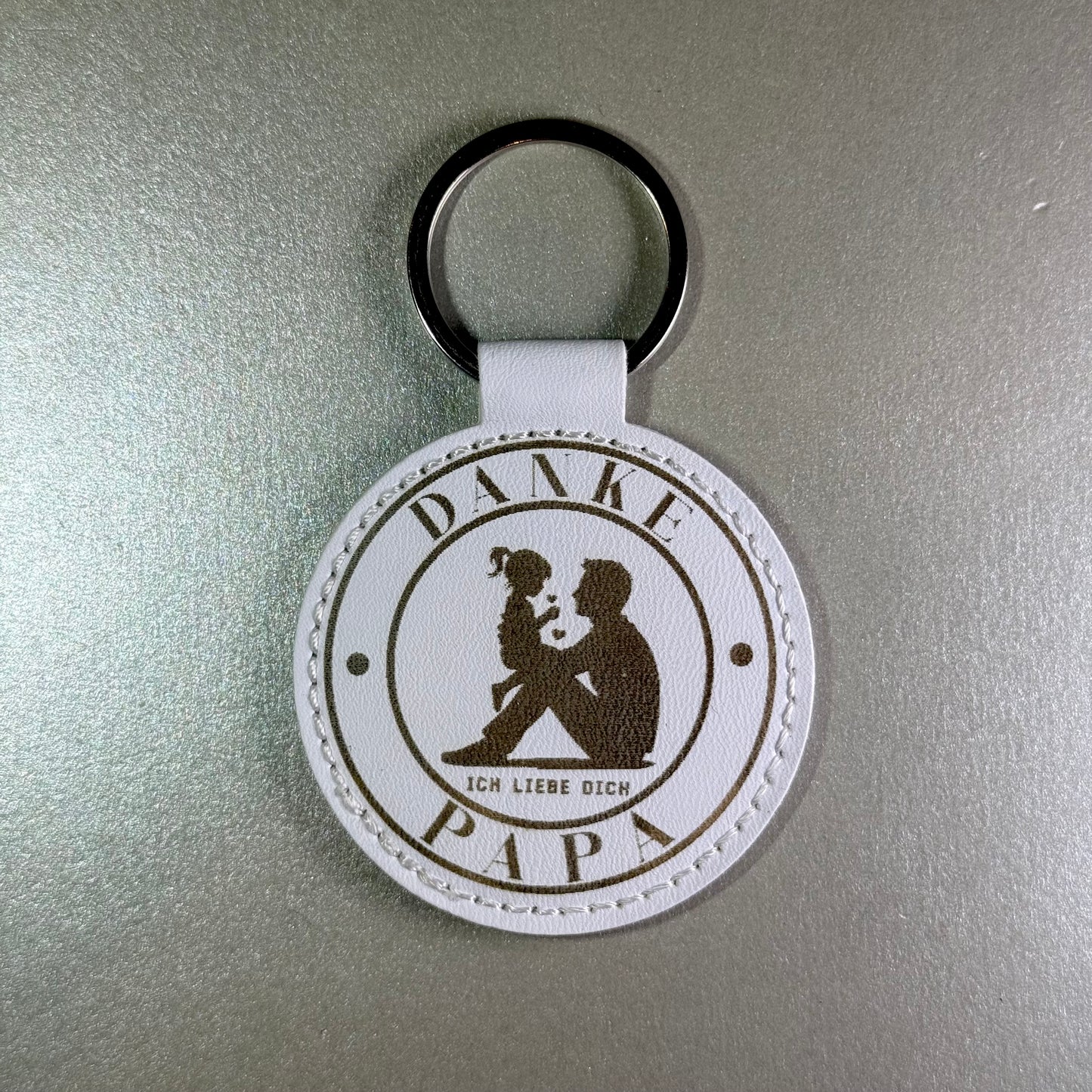 Schlüsselanhänger aus Leder Beste Papa