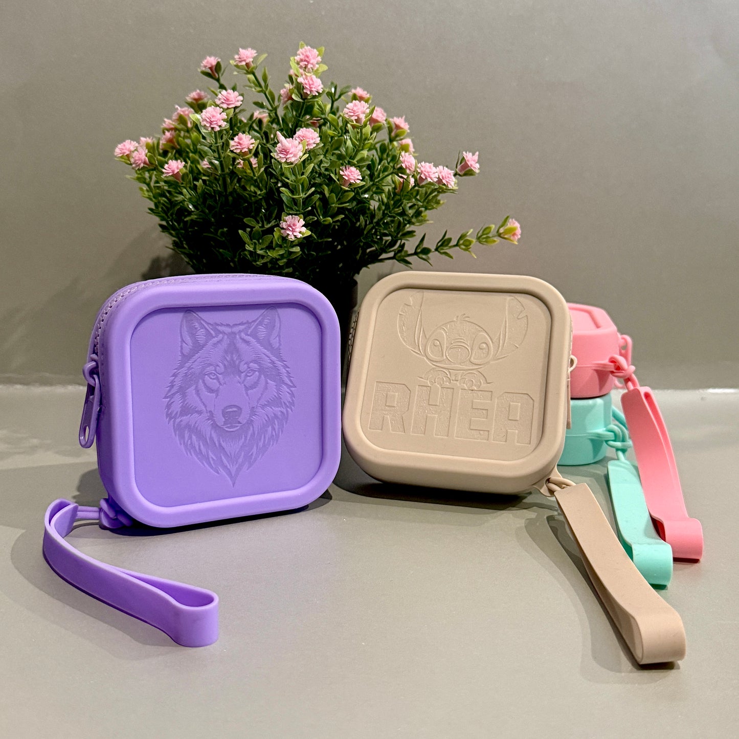 Geldbörse-Silikon Wasserdicht, flexibel & mit Namensgravur