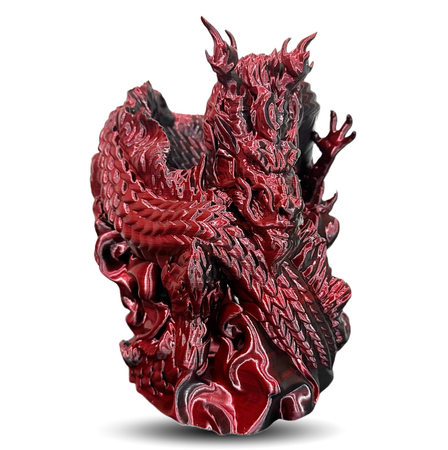 3D Gedruckt - Chinesischer Drachen-Weinhalter, Home Deko, Geschenk