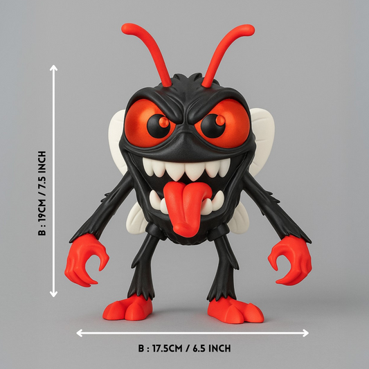 3D-gedruckte Fly Man Figur