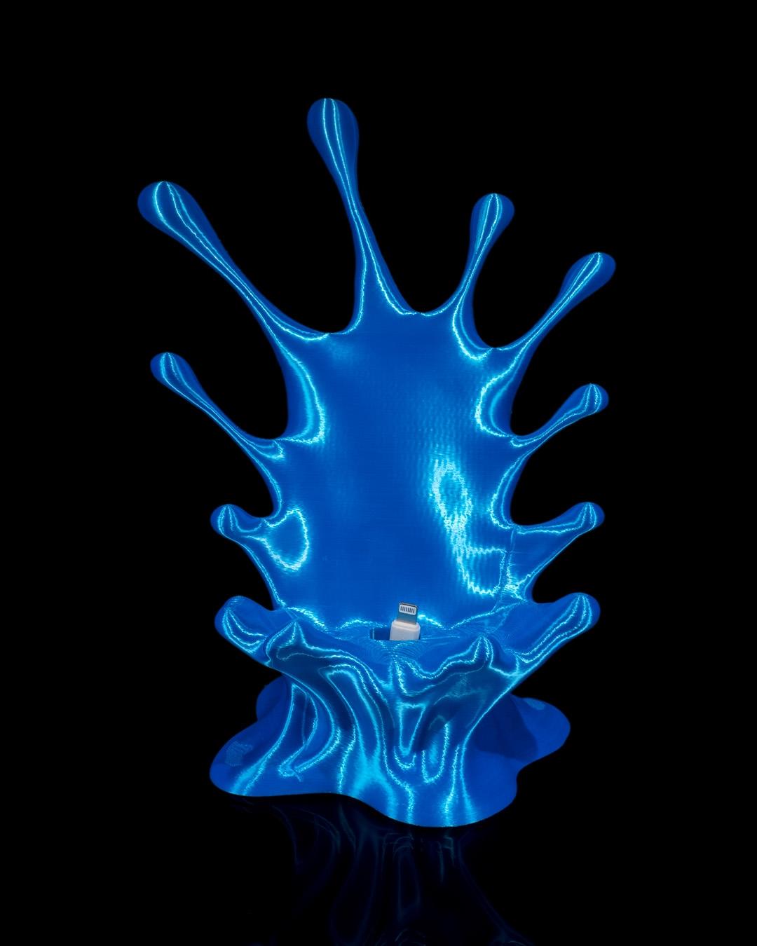 Splash Smartphone-Halter aus 3D-Druck – Individueller Handyhalter für Schreibtisch, aus PLA/PETG