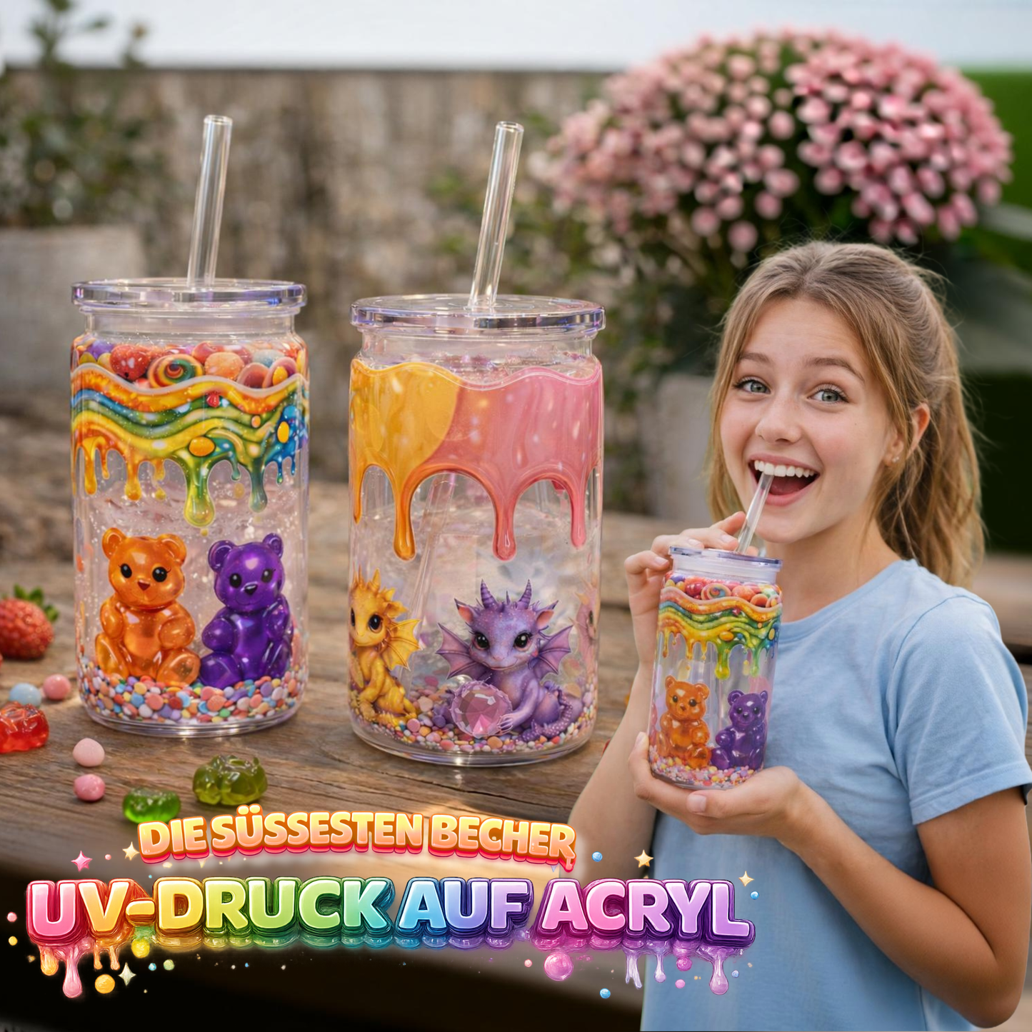 ACRYL BECHER MIT UV-DRUCK