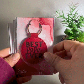 Schlüsselanhänger aus Leder Beste Papa