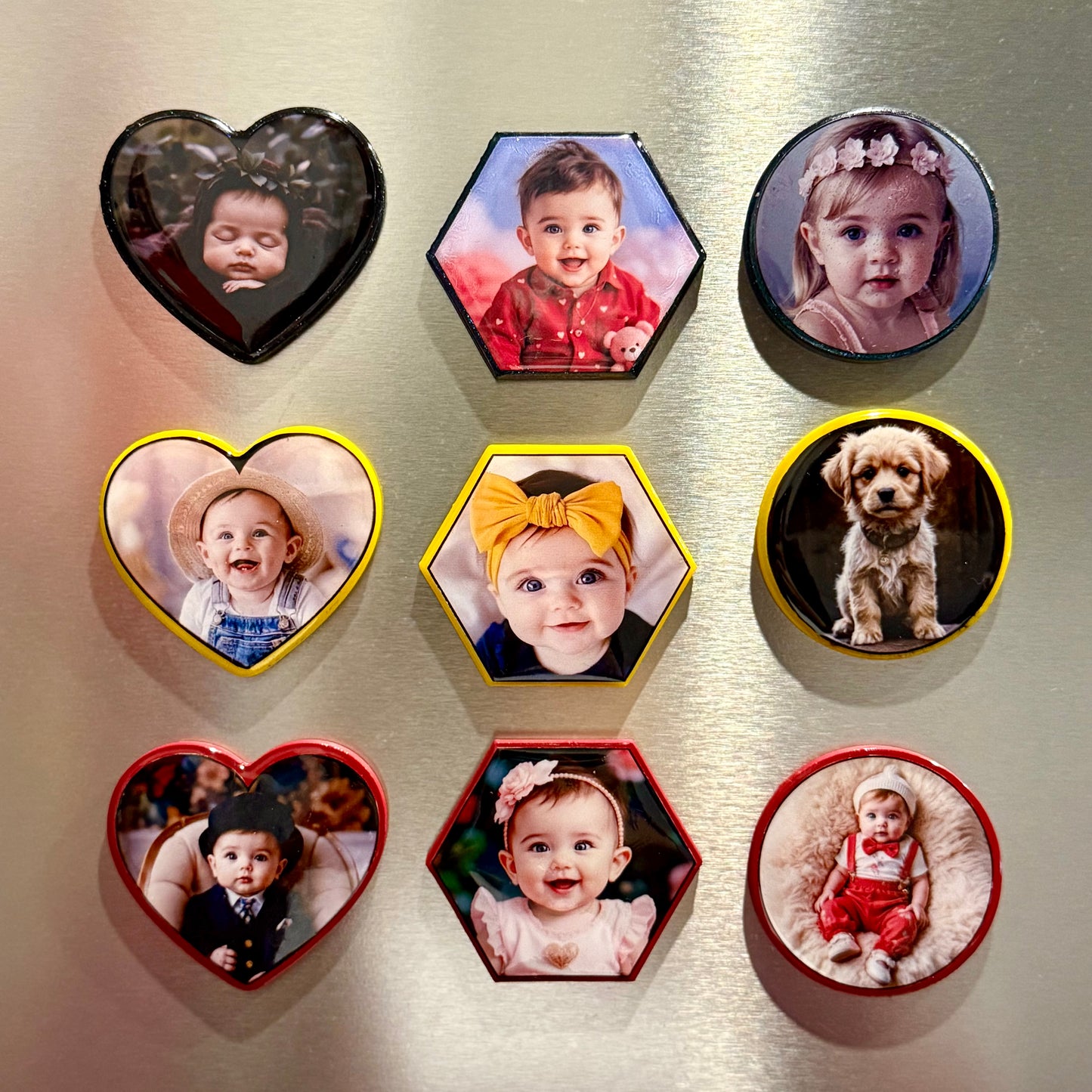 3 Stück - 3D Printed Fridge  Magnet, Perfect geschenk,