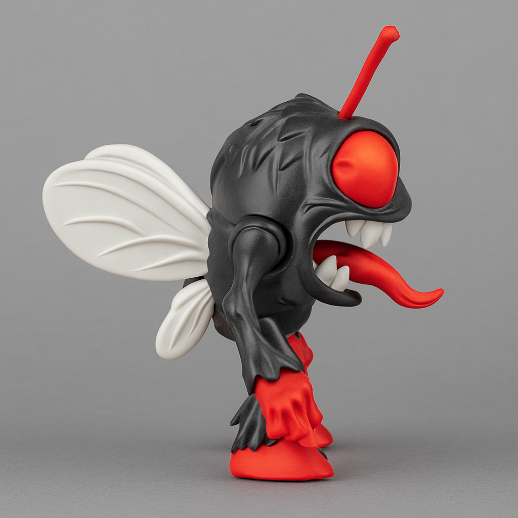 3D-gedruckte Fly Man Figur