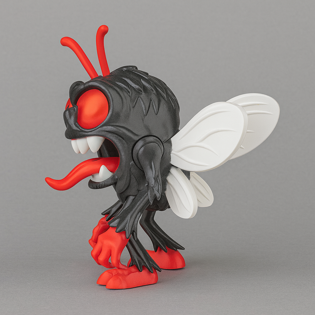 3D-gedruckte Fly Man Figur