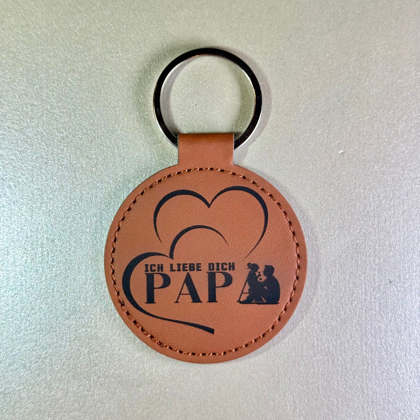 Schlüsselanhänger aus Leder Beste Papa