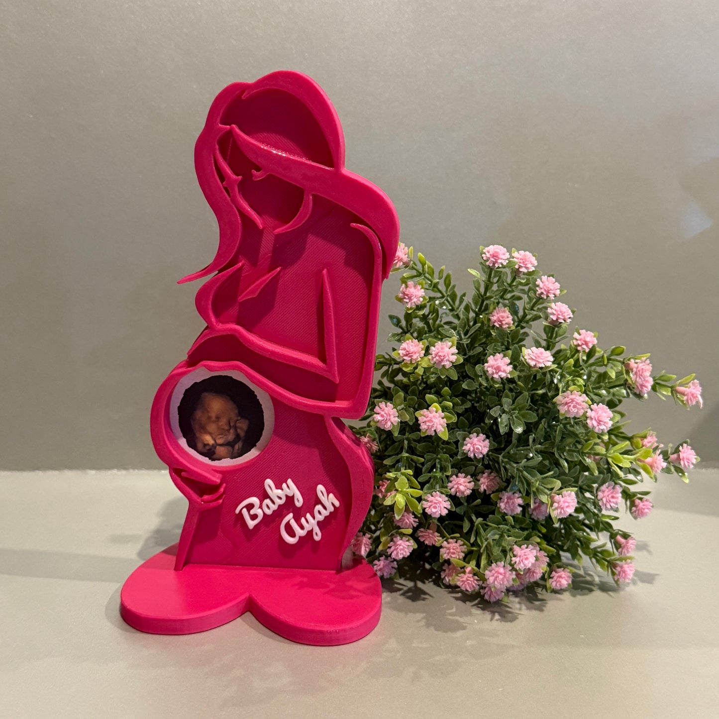 Future Mama Ultraschall-Fotohalter mit Namen