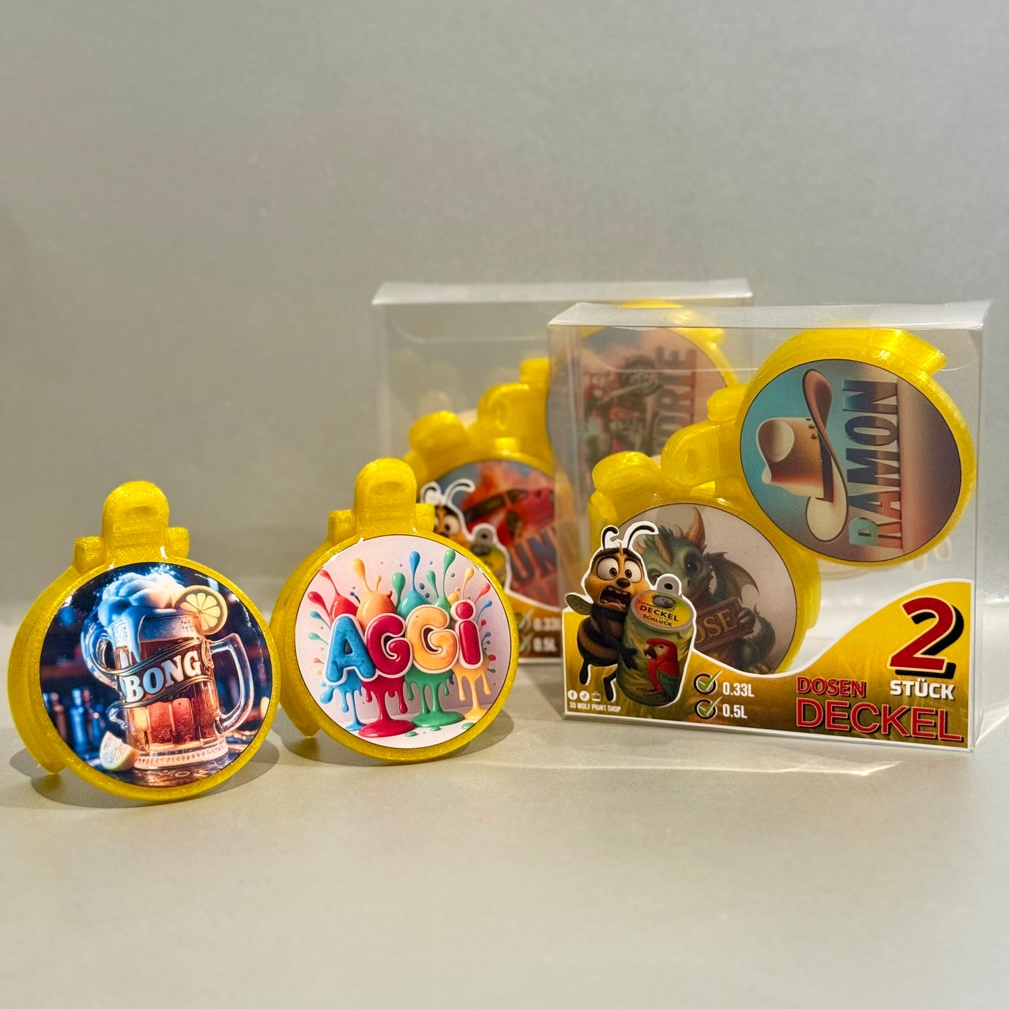 3er Set Dosen Deckel – Insektenschutz & Style für 0.25 L, 0.33 L & 0.5 L Dosen (Kostenlos Versand))