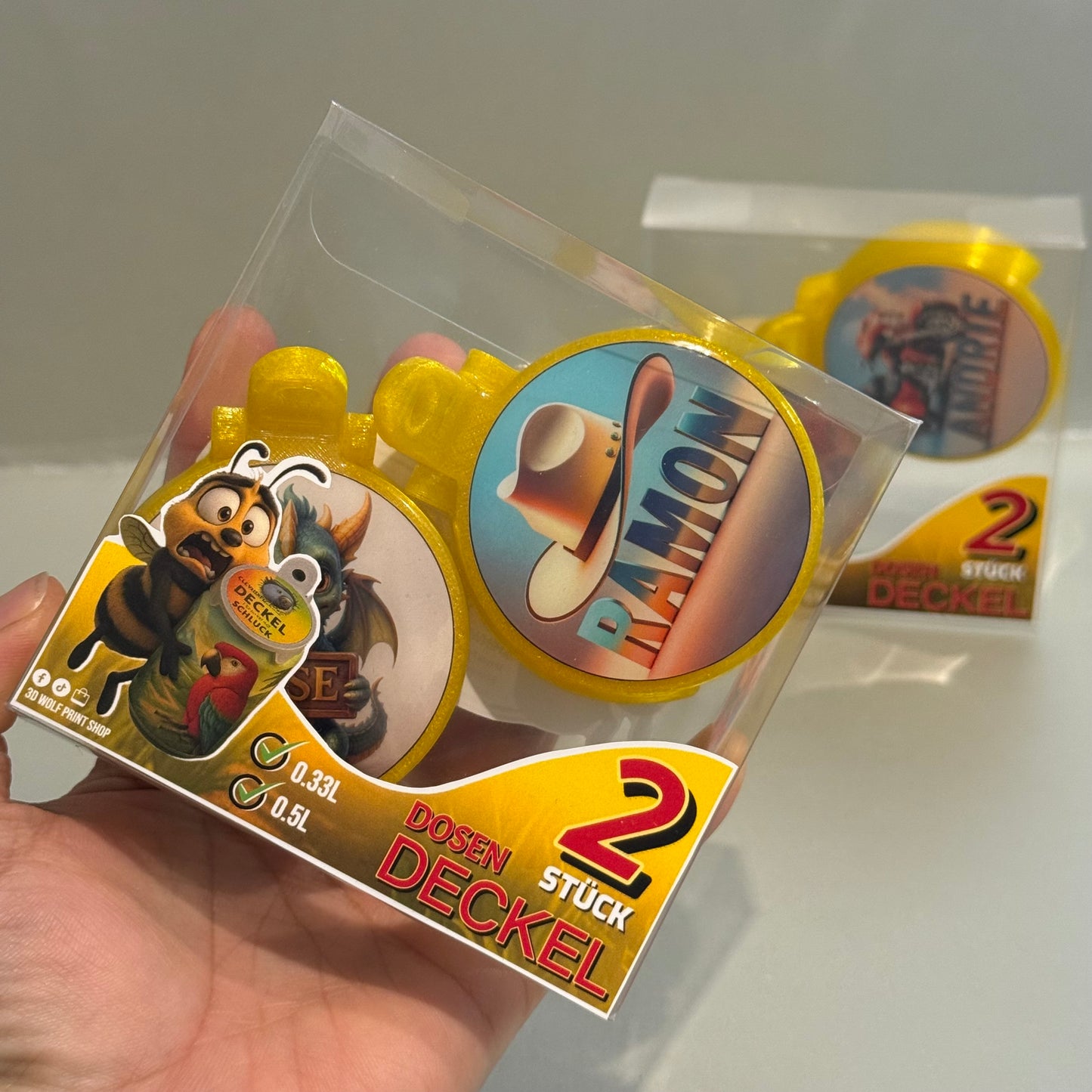 3er Set Dosen Deckel – Insektenschutz & Style für 0.25 L, 0.33 L & 0.5 L Dosen (Kostenlos Versand))