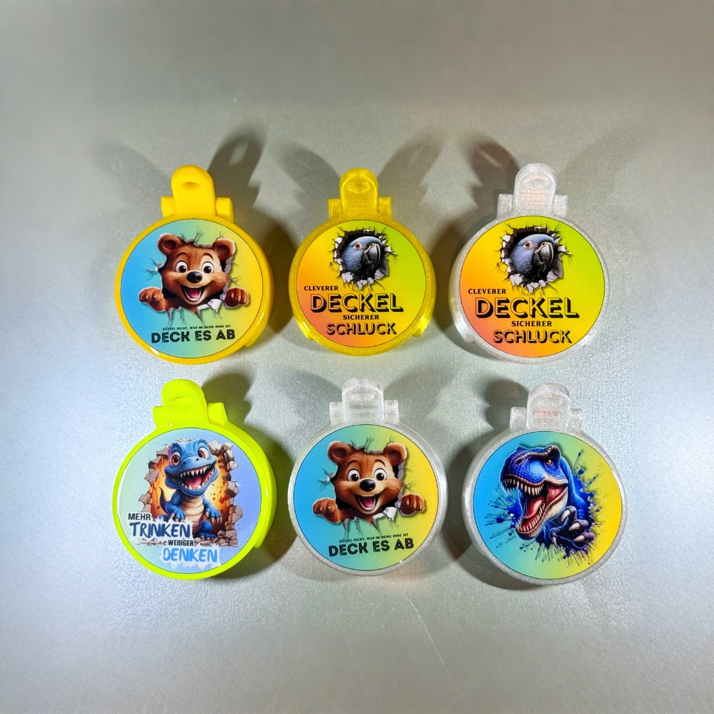 3er Set Dosen Deckel – Insektenschutz & Style für 0.25 L, 0.33 L & 0.5 L Dosen (Kostenlos Versand))