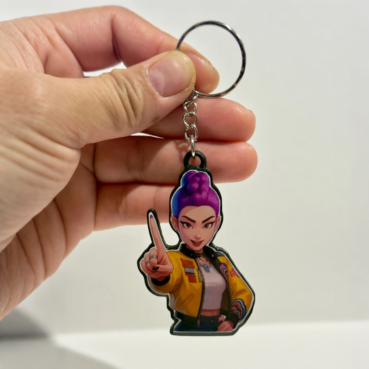 3 Stück -  Demon Hunter Keychain (RUMI-ZOEY-MIRA) – UV Resin